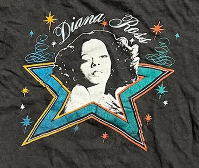 

Diana Ross t shirt, gift JULY 4th,, cotton, hot dad gift - BLACK color