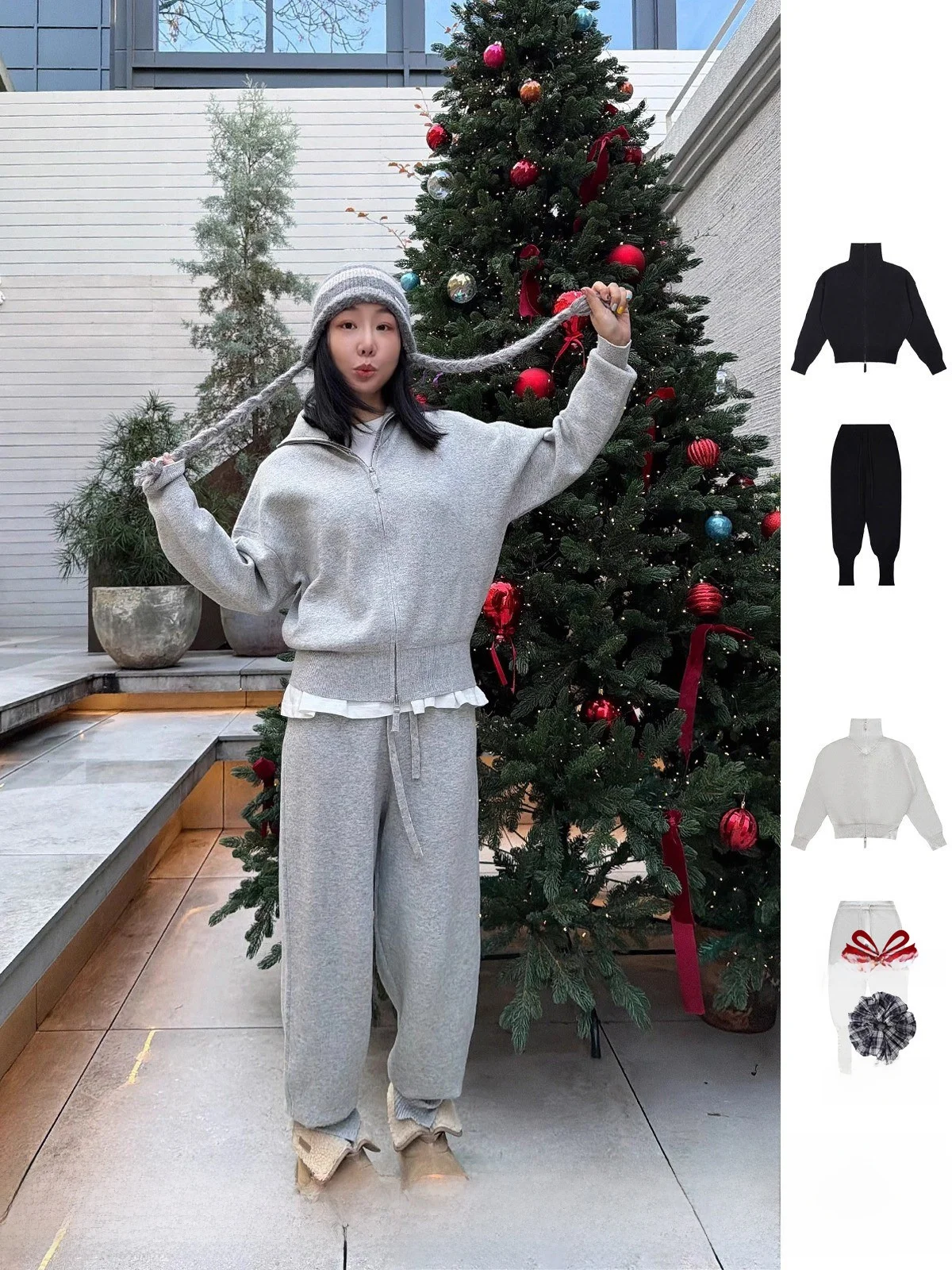 

New e If Brand Woolen Knitted Zipper Open Cardigan Long Pants by Hand Store Casual Sle High Collar Long Sve