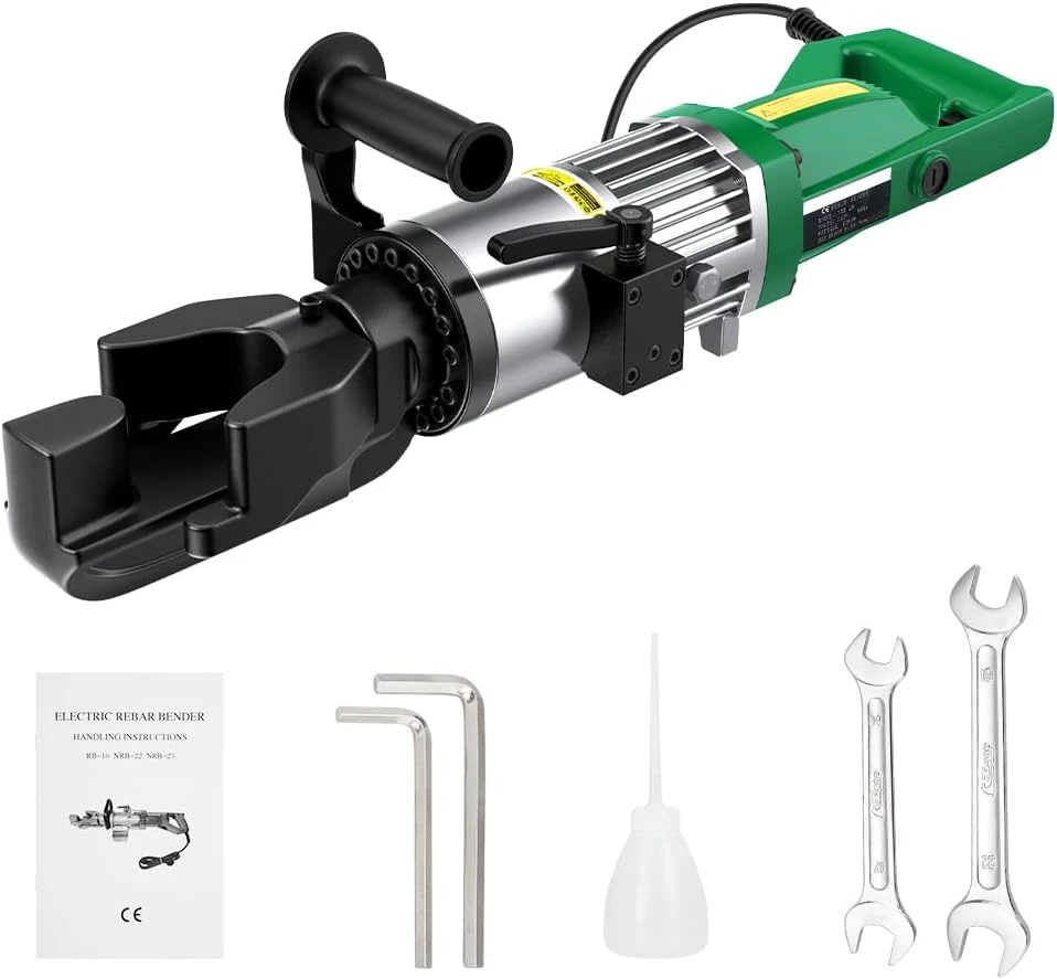 

Electric Rebar Bender,Hydraulic Rebar Bending Machine Bending up to 3/4 Inch #6 20mm Rebar, Rebar Bending Angle 0-100 Degrees