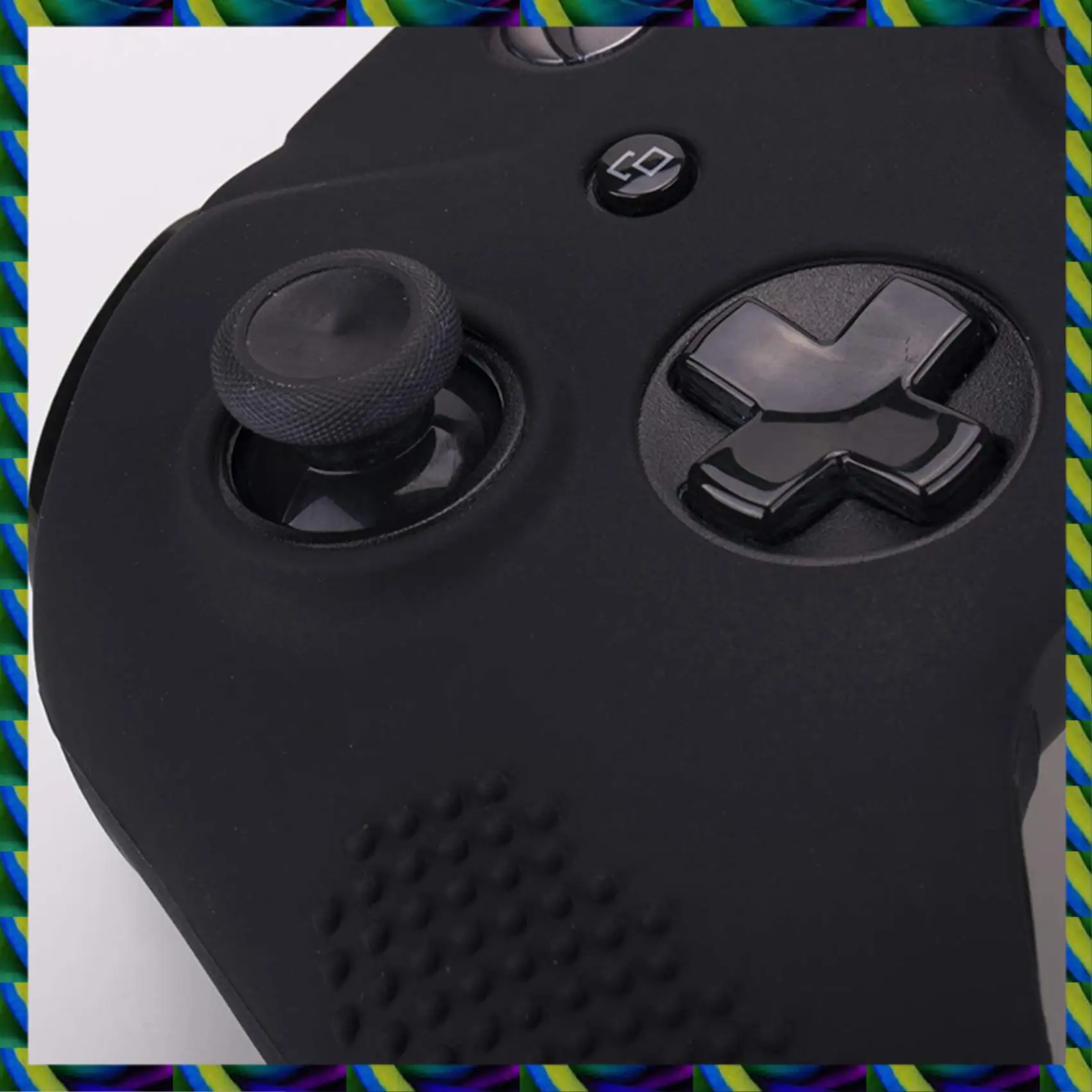 ฝาครอบซิลิโคนแบบมีกระดุมรายวันสําหรับ Microsoft One X และ One S Controller X 2 พร้อมด้ามจับนิ้วหัวแม่มือ Pro 16 ชิ้น (สีดํา)