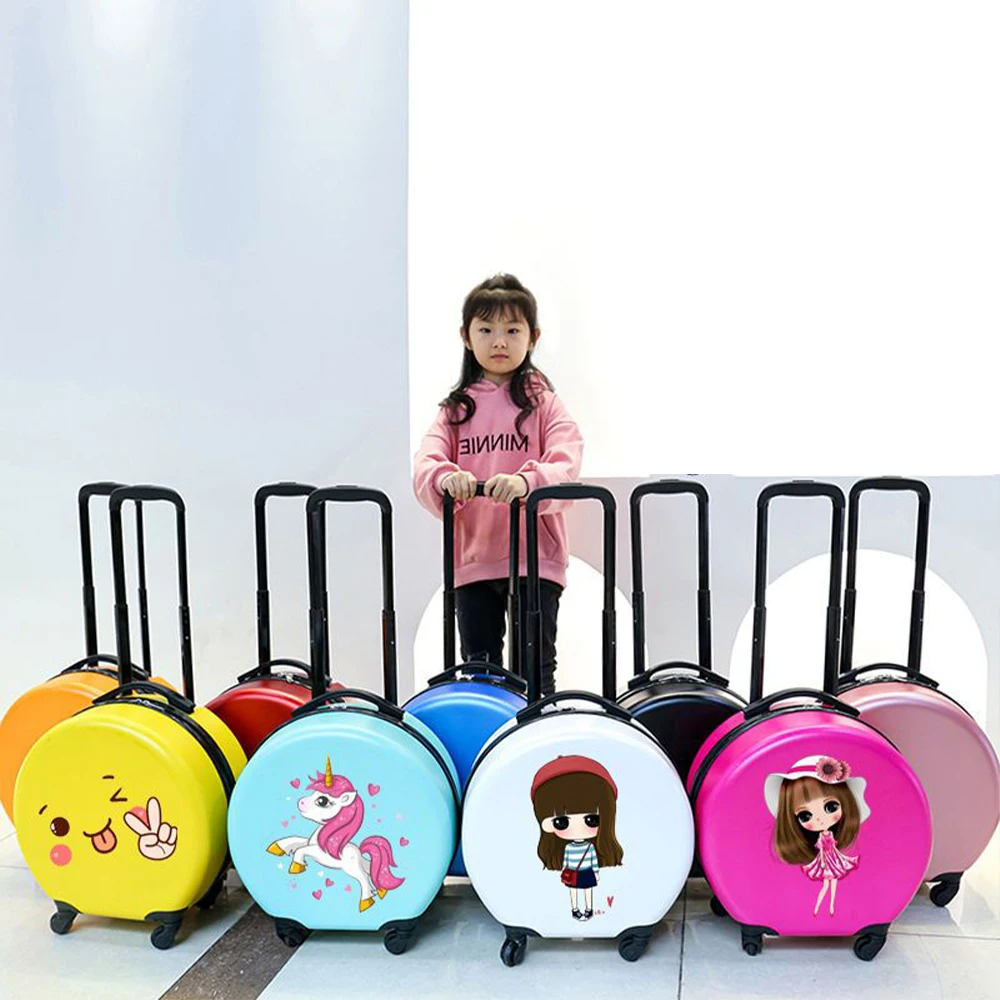 Anime Cinnamoroll Suitcase Sanrio Hello Kitty 18 Inches Trolley Case Kawaii Kuromi 360 Silent Wheel Child Student Zipper Travel