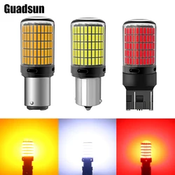 Guadsun 1156 LED 3014, 150SMD, PY21W 방향 지시등, 1157 Canbus 오류 없음, T20 7440 3157 전구, 브레이크 램프 후진등, 1 개