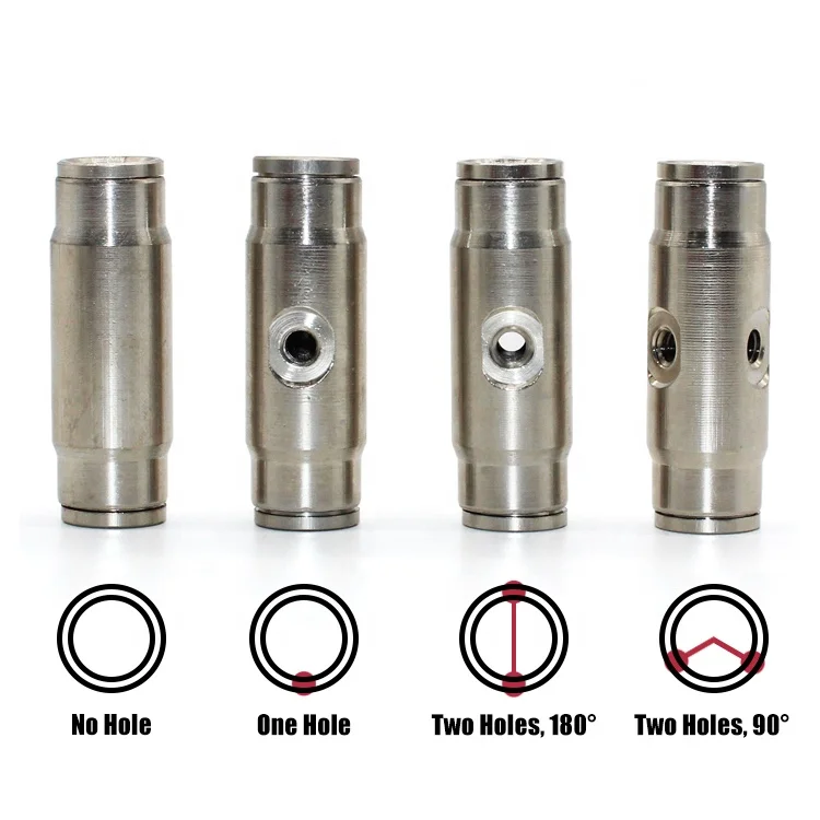 3/8 Inch 9.52mm Tube Brass Connector Fittings Straight Tube Coupling