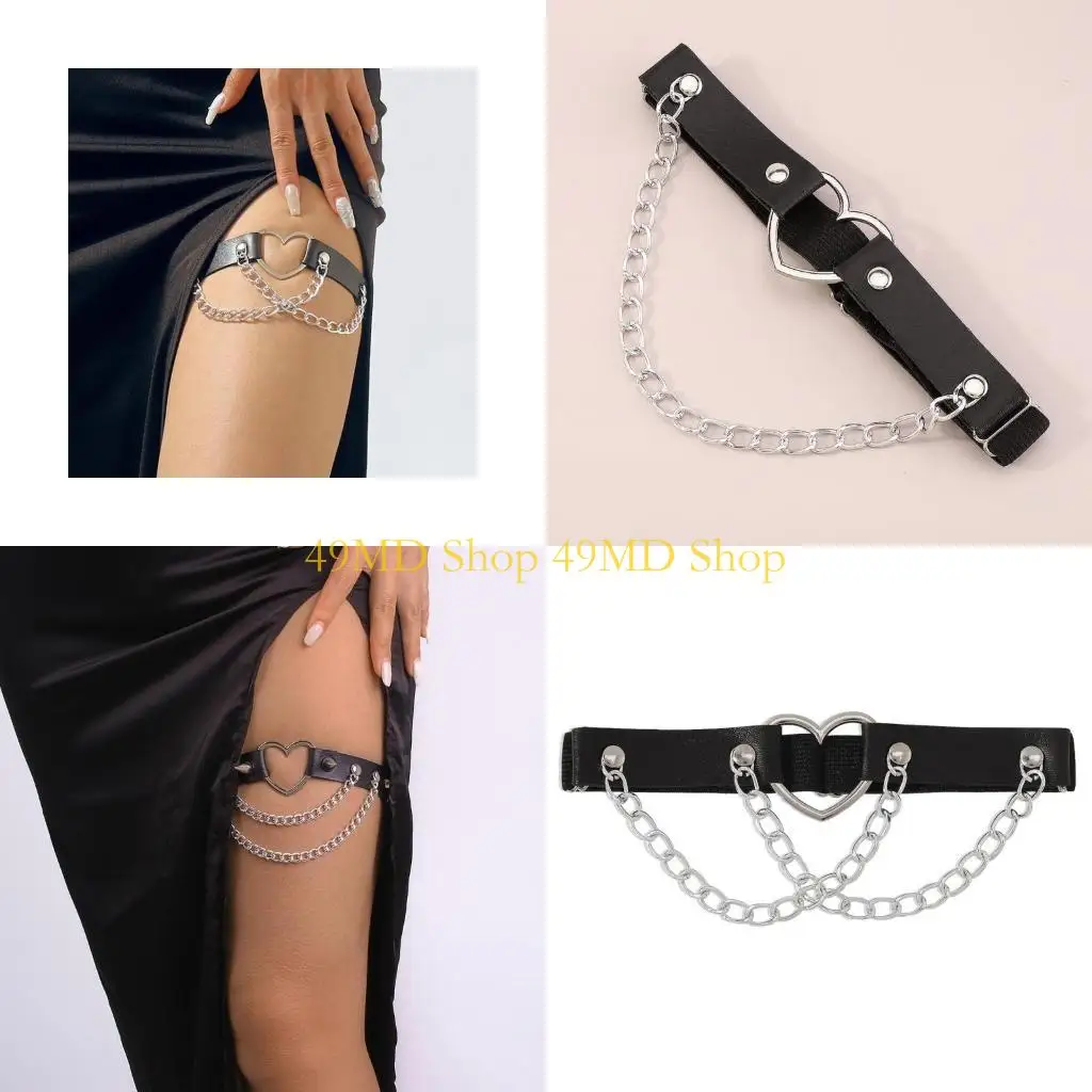 49md-fashion-leg-chain-hollowout-heart-designs-pu-leather-thigh-chain-adjustable-length-for-trendy-youth-women-night-event