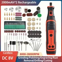 8000-28000r Cordless Electric Drill Wireless Grinder Jade Polishing Grinding Engraving Machine Electric Micro Rotary Tool