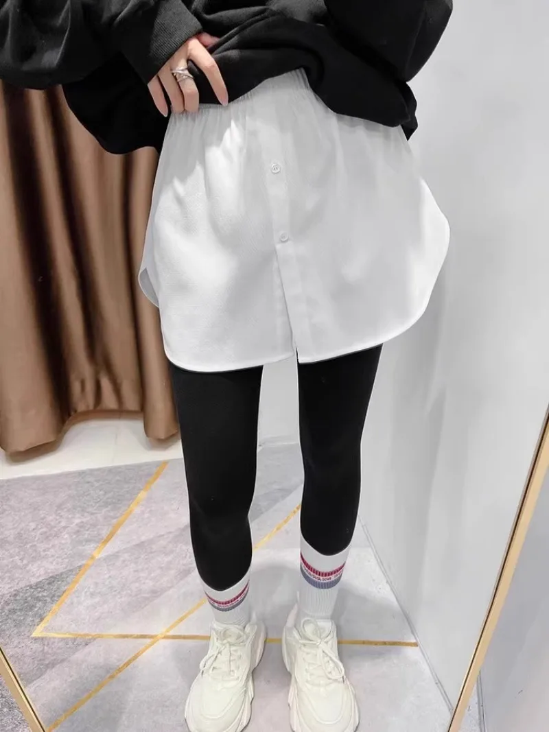 Afneembare onderrok Nepoverhemd voor dames Prachtige onregelmatige rok Staartoverhemd Langwerpige zoom Comfortabele en modieuze rok