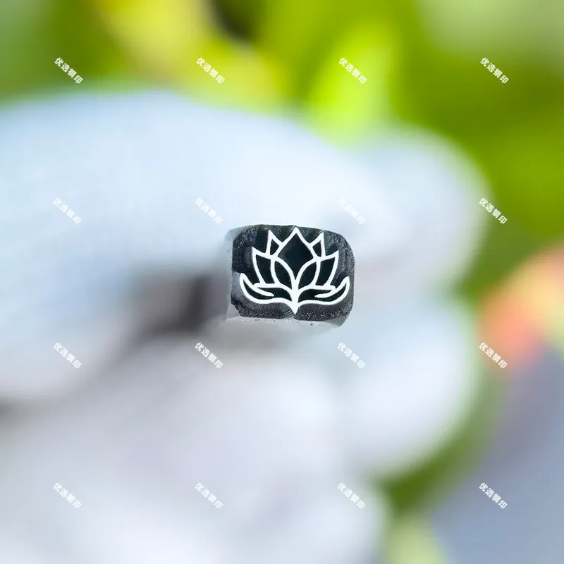 Neuer Lotus-Stahl-Siegelmeißel, Handgeführter Stahl-Siegelmeißel, Messer zum Aufprägen von Armbändern, Werkzeug für individuelle Stahlsiegel – Detail 24