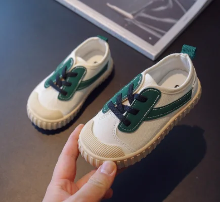 Chaussures en toile simples pour enfants, chaussures décontractées pour enfants, chaussures d'intérieur simples pour bébé, confortables, non ald, printemps et automne