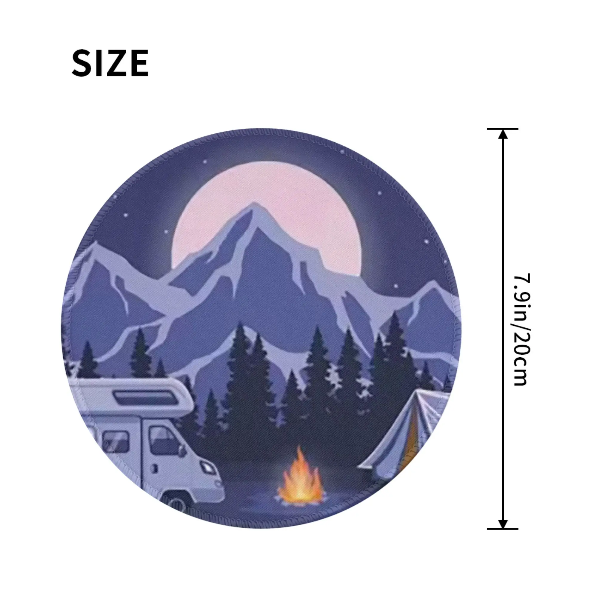 Happy Campers Mouse Pad Computer Keyboard Mouse Mat Gamer PC Laptop Desk Mat Office Accessories Table Mats