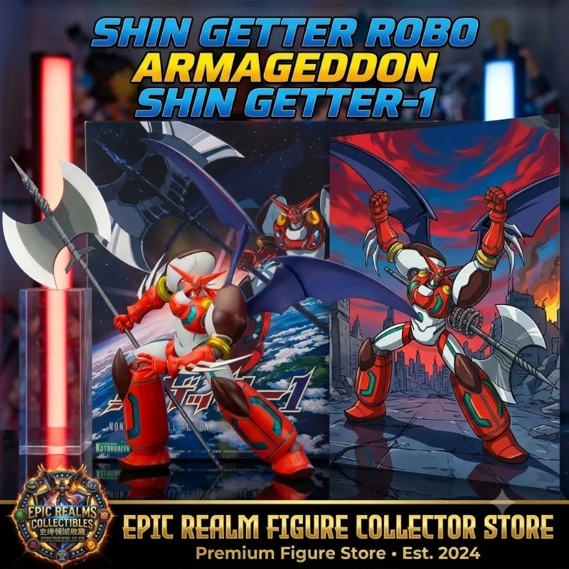 

Brand New In Stock Kotobukiya KP308R Shin Getter Robo Action Figure Anime Mobile Suit Plastic Model Kit Toys for Boys