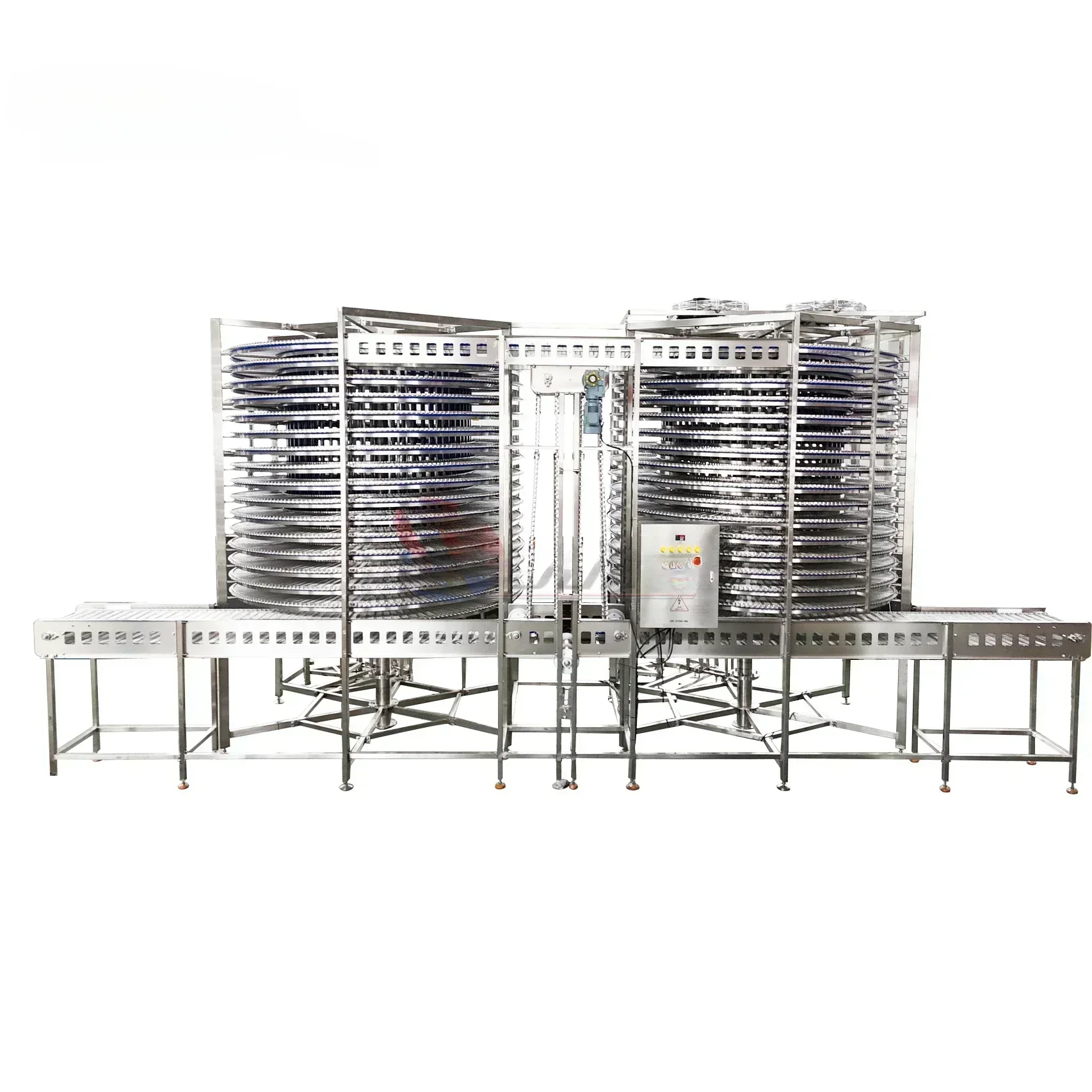 # L Customized One- Station Service Spiral Cooling Tower Spiral Cooling Conveyor For Toast Bread