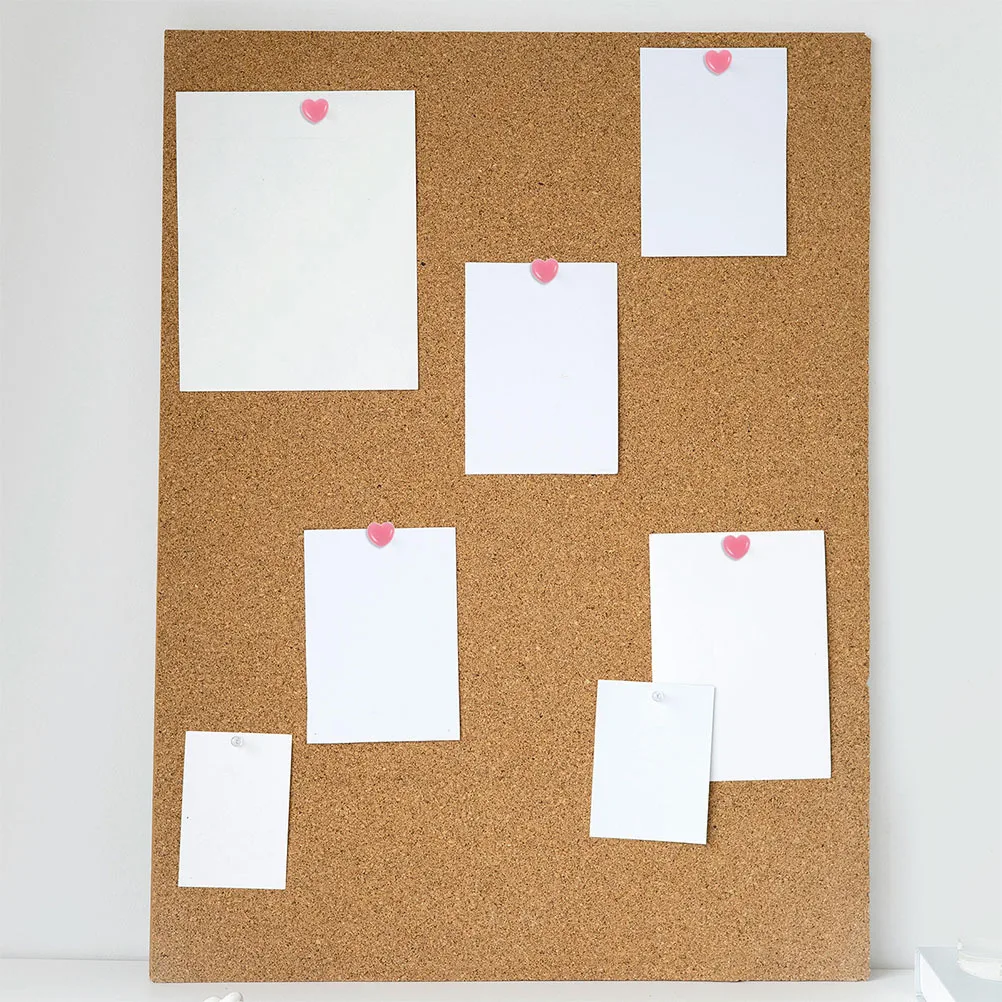 100pcs Heart Shaped Thumbtacks Metal Decorative Pushpins For Office Home School Cork Board Wall Display Tacks Aesthetic Notice