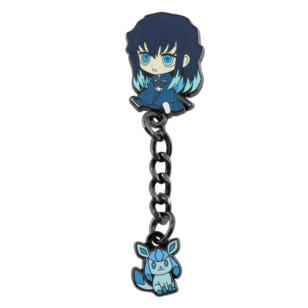 Demon Slayer Anime Time Transparent Ichiro Brooch Manga Badge Doll Clothes Bag Decoration Cartoon Gift Pin Periphery view 6