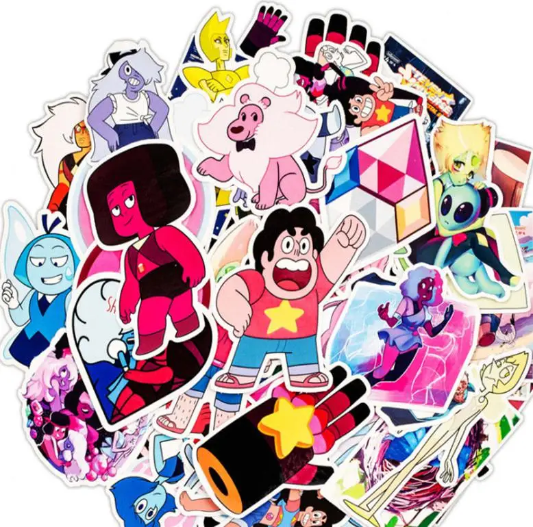 

10/30/50pcs Steven Universe Graffiti Waterproof Skateboard Travel Suitcase Phone Laptop Luggage Stickers Diy Kids Girl Toys