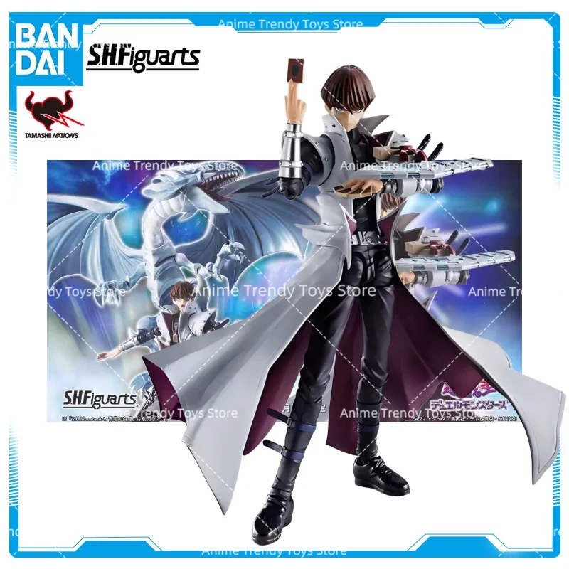 En Stock Original BANDAI Yu-Gi-Oh! Figura de Acción S.H.Figuarts SHF de Kaiba Seto de Duel Monsters, Modelo de Juguete, Regalo WY