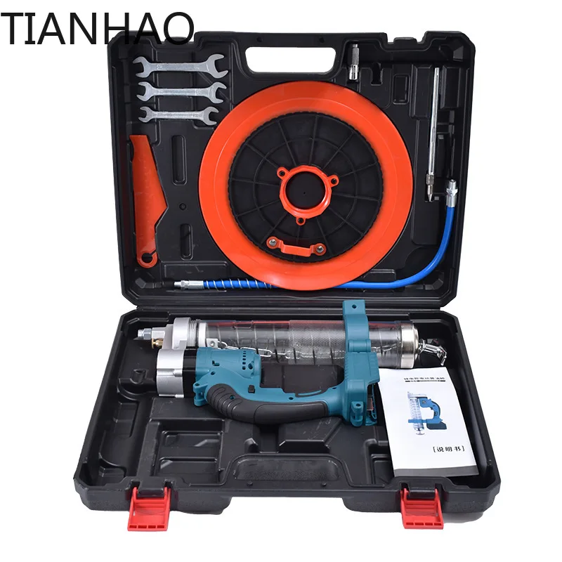 Brushless Electric Grease Gun Wireless Fully Automatic High-Pressure Excavator Specific Grease Gun Fit Makita/Dewalt