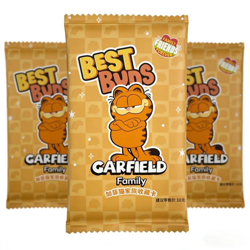 

Garfield cartoon cute student blind box card kawaii male and female toys collectible cards anime merchandise wholesale