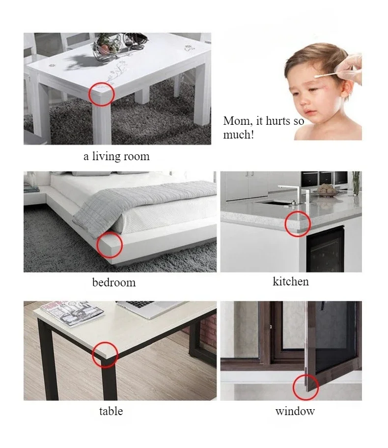 Household Clear Corner Safety Guard, Silicone Anti-Collision Sharp Corner Protector, Durable Table Furniture Edge Cushion view 6