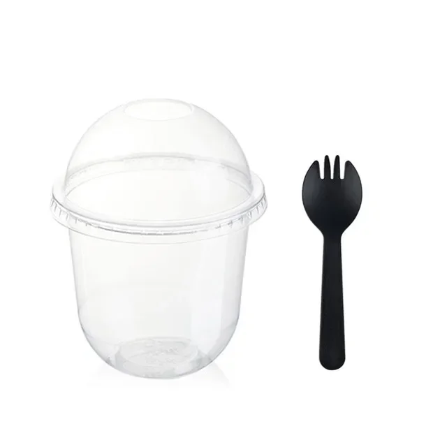 50 Stuks Puddingbekers Met Deksels Plastic Dozen Ijsmousse Dessert Picknick Party Verpakking Dessertbekers Met Deksel