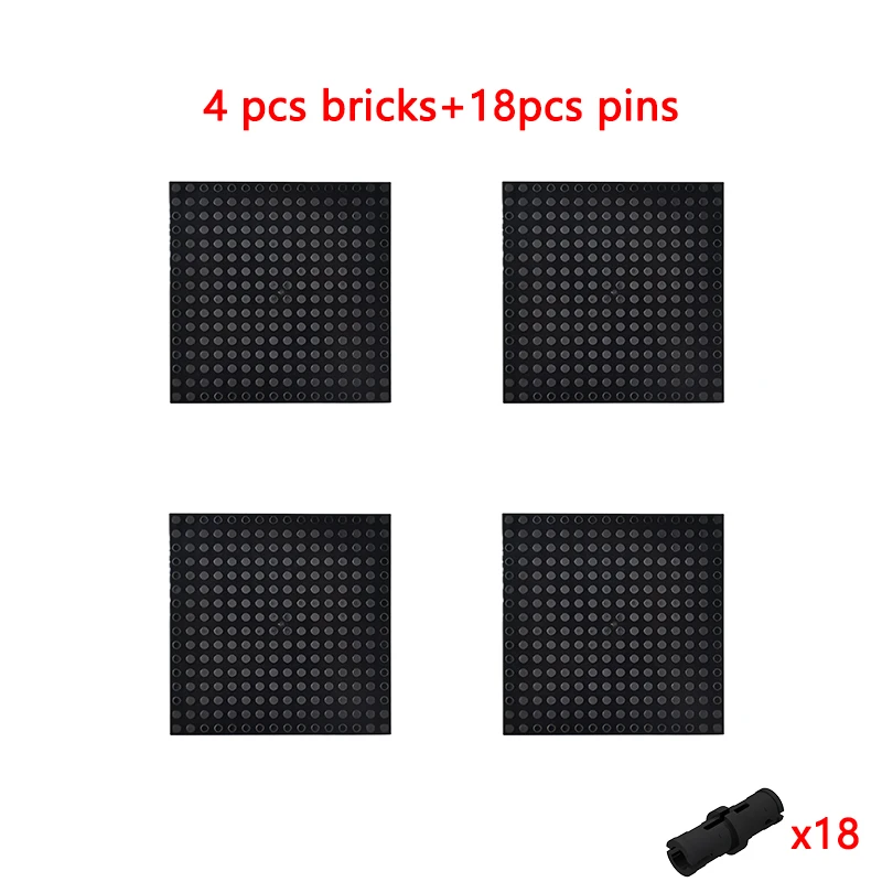 Wholesale 4-20Pcs 65803 Brick 4/3 16X16 Baseplate Building Block Moc Parts Set Diy Toys for 98138 Pixel Art Picture Free Pins