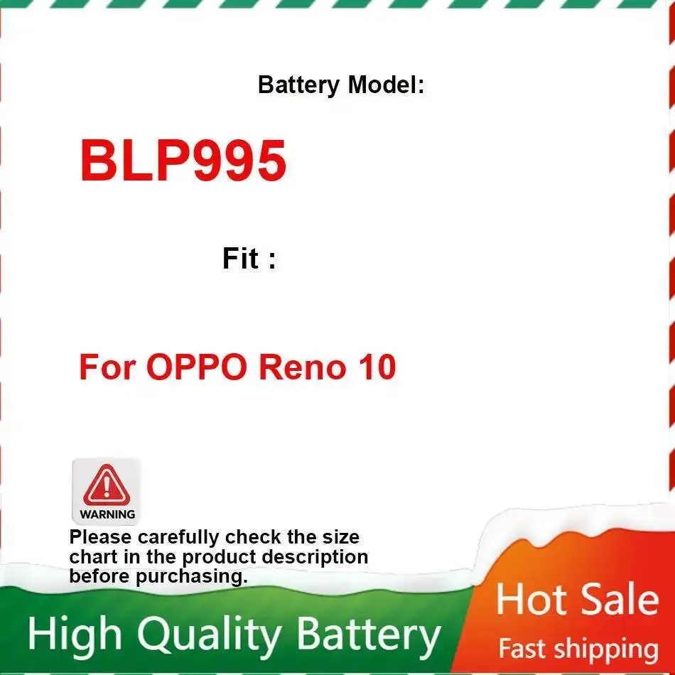 

Высокое качество для аккумулятора мобильного телефона Oppo Reno 10 4450 мАч BLP995