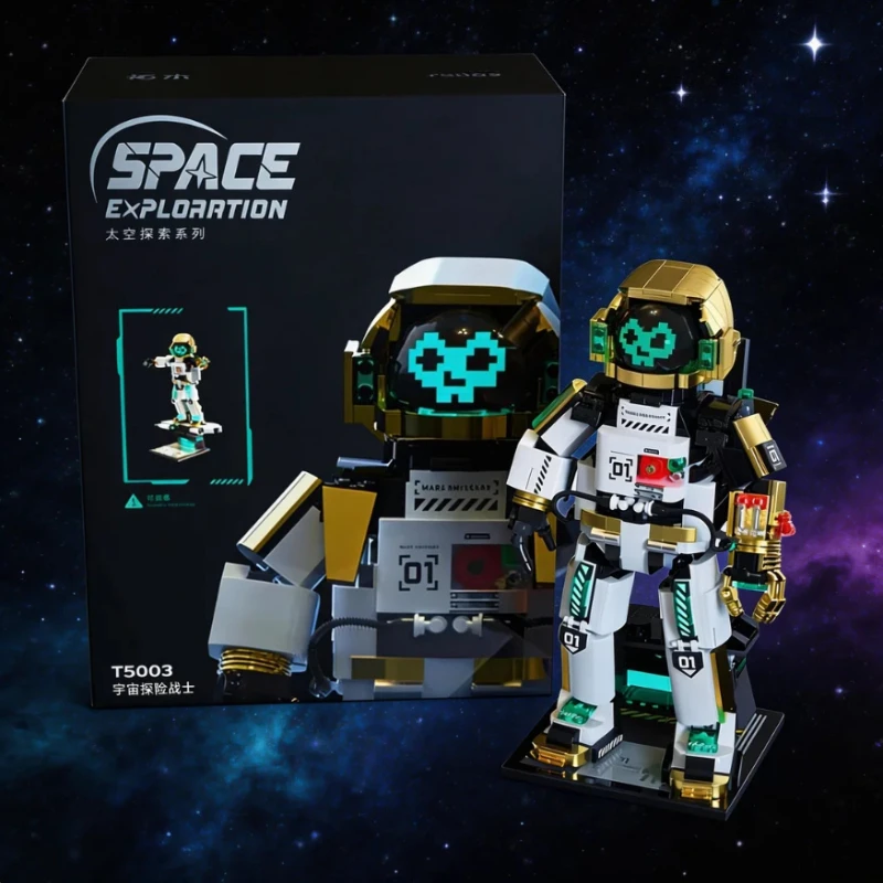 888-pezzi-modello-astronauta-spaziale-micro-blocchi-da-costruzione-meccanici-avventura-esplorativa-figure-assemblabili-mattoncini-giocattoli-educativi