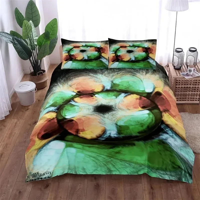 

Egyptian Horus Ethnic Comfortable Duvet Quilt Cover Pillowcase Bedding Set Children Bedroom Decoration Home Textile