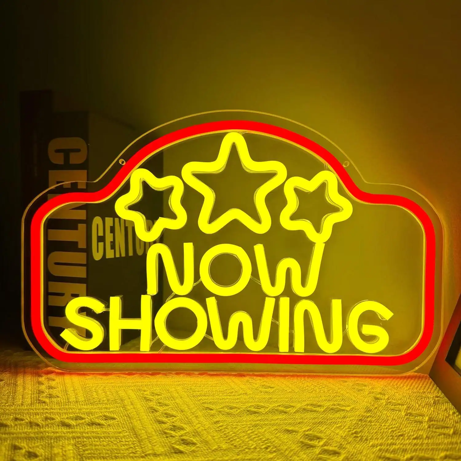 

Now Showing Neon Sign USB Dimmable LED Light for Movie Room Cinema Party Aesthetic Decor Gifts Night Light Neon Billboard