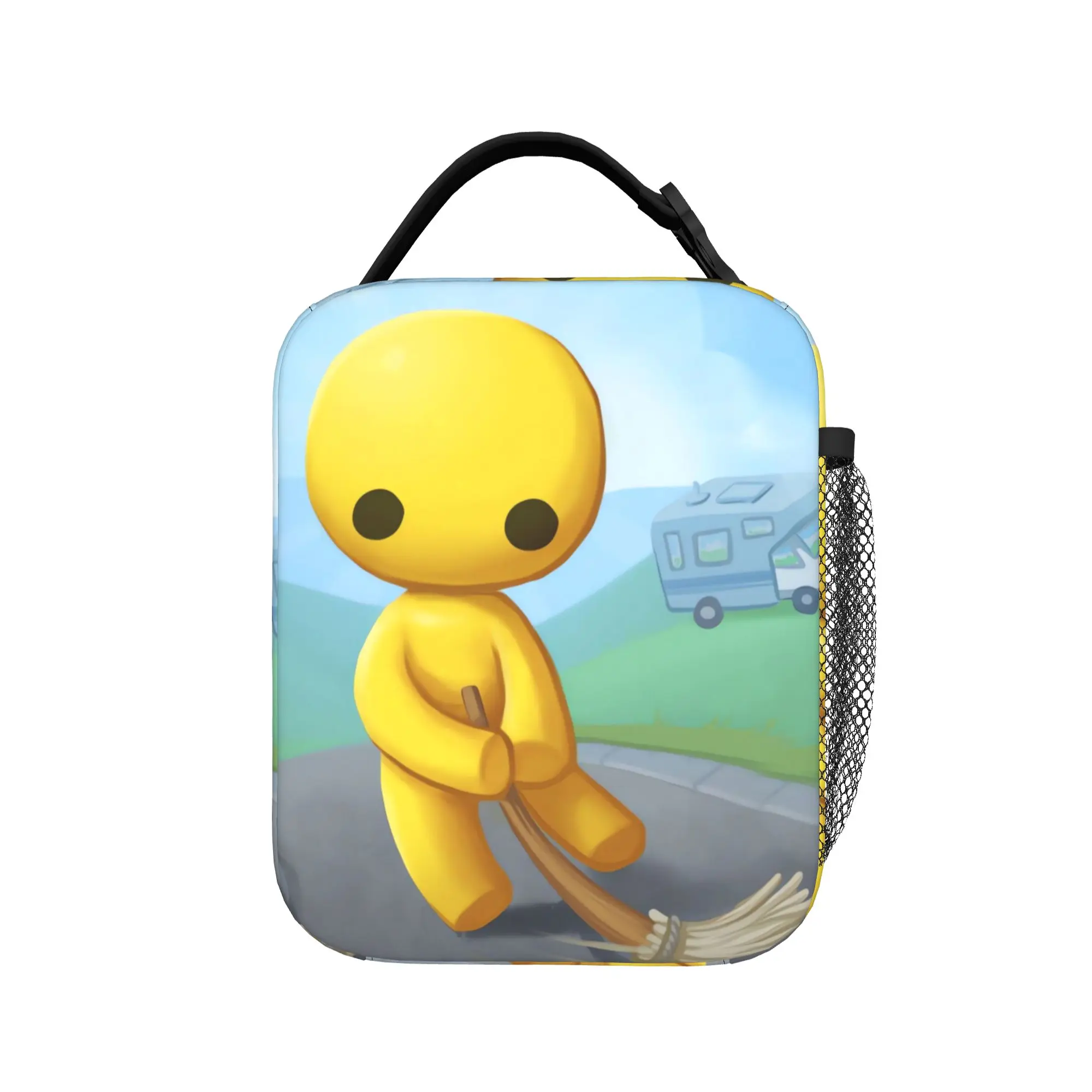 Wobblys Life Gaming Funny Lunch Bag  Picnic Lunch Box For Women Vintage Thermal Tote Handbags Waterproof Convenient Cooler Bag