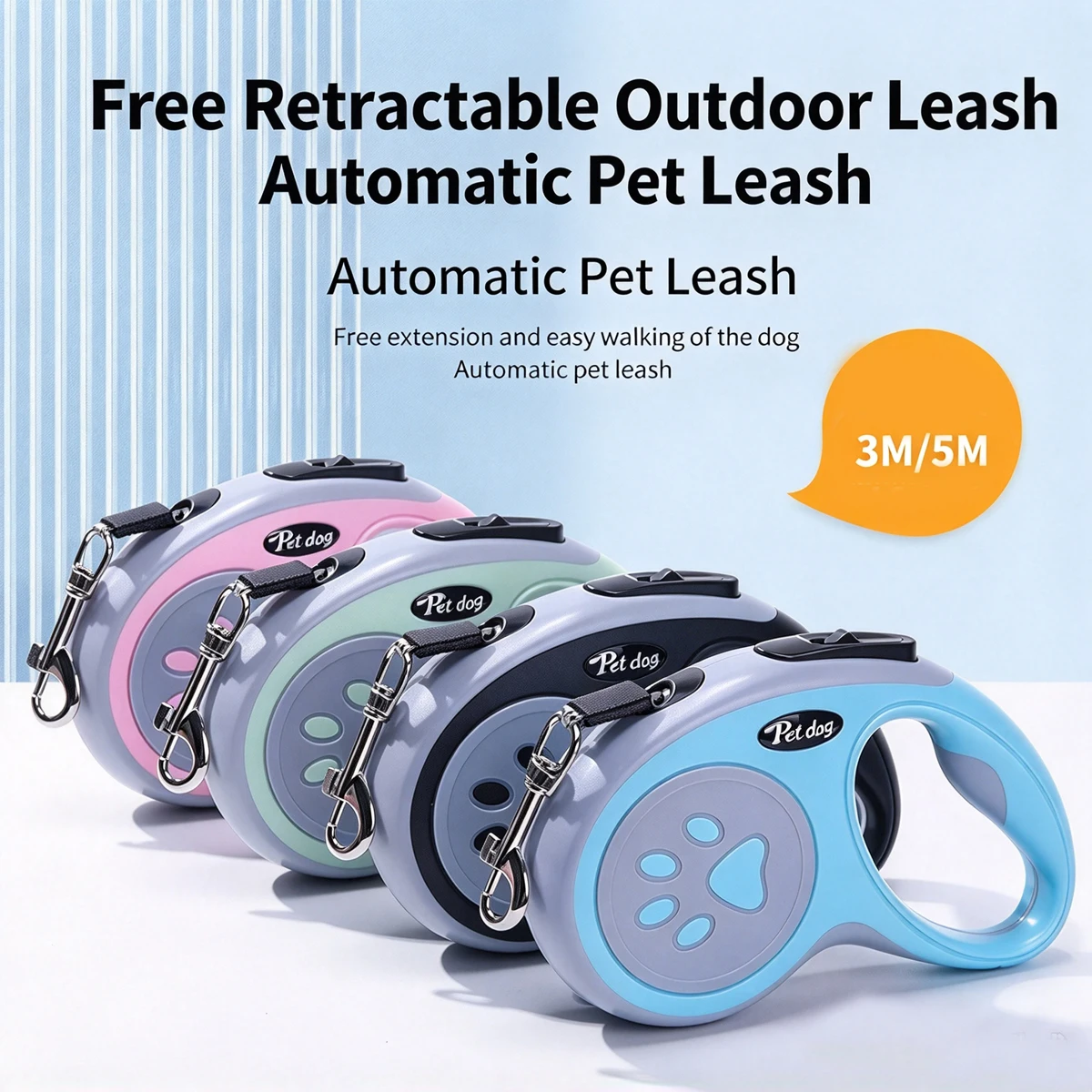 Telescopic Traction Rope Dog Supplies Roulette Leash for Dogs Retractable Women Tow Long Pets Accessories Pet Large Extendable