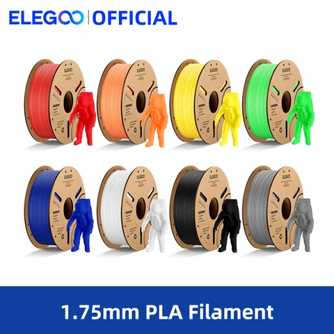Filamento PLA ELEGOO 1.75mm 1kg Plástico 3D PLA para Impressora 3D Material Consumível para Impressora 3D FDM NEPTUNE 3 PRO