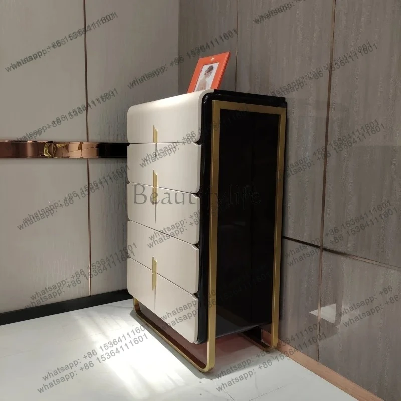 Italian light luxury solid wood bedroom simple locker size apartment suite high-end fully furnished furniture