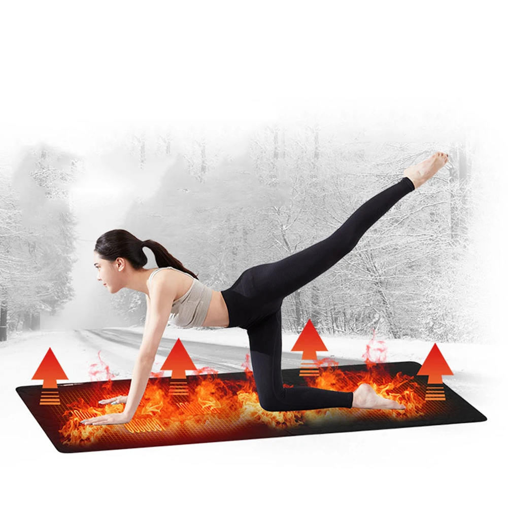 

USB Heating Sleeping Mat Outdoor Electric Heating Pad Camping Heated Sleeping Mattress Winter Heating Mat Camping Accessories