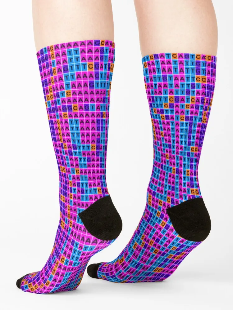DNA Sequence 1 Socks designer brand Crossfit cotton christmass gift Girl'S Socks Men's