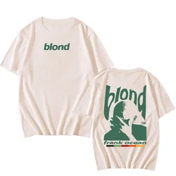 Rapper FrankOcean BLOND T-shirts Summer Short Sleeve Cotton Tee-shirt High Quality Graphic Printing Tshirts Casual Hip Hop Tees