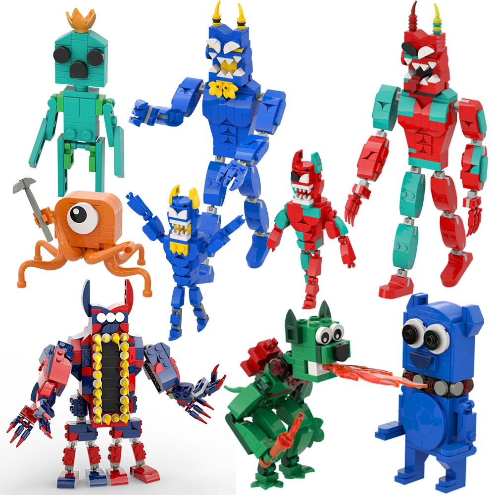 Monster Banbanes Garden Multi-Creature Building Blocks, Creative Roleplay Brick Toys, Imaginative Play & Christmas Gift for Kid
