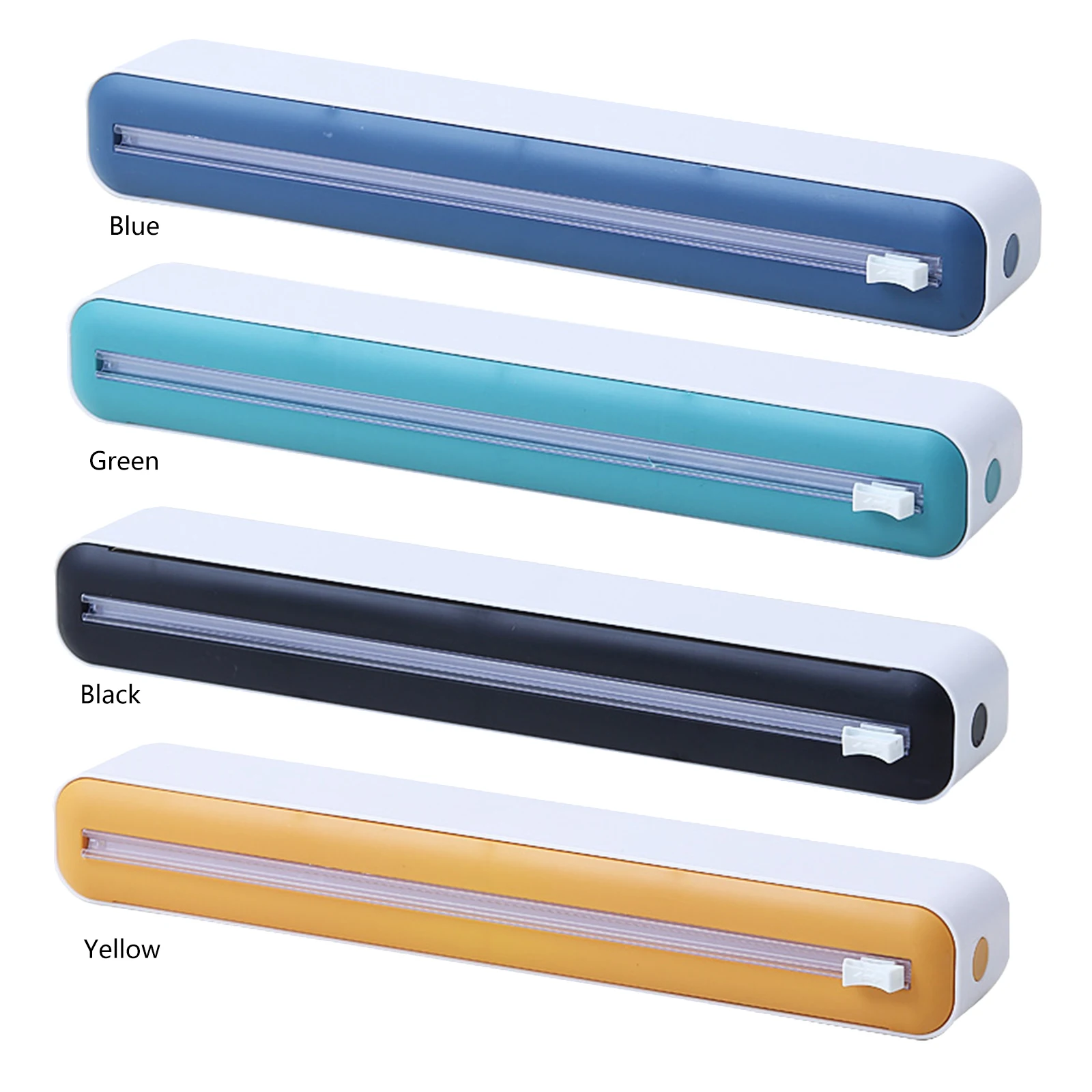 Waterproof Saran Wrap Dispenser with Slide Cutter Food Cling Film Wrap Dispenser for Food Packaging in Restaurant