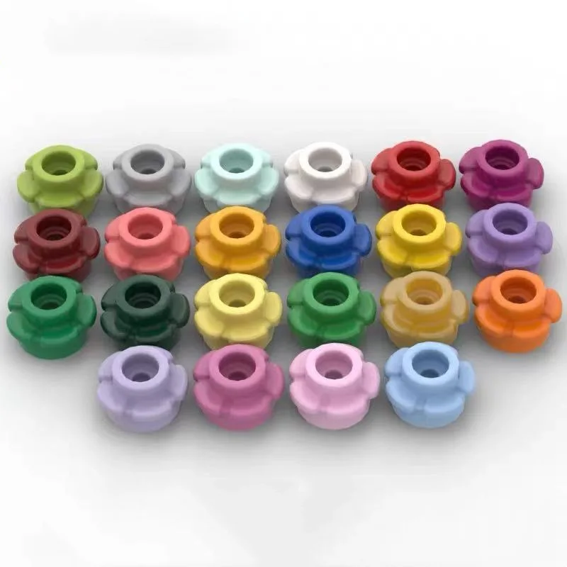 MOC Building Block Accessories 1x1 Five-petal Flower Educational Assembly Toy in Bulk 1436 Compatible Lego 24866