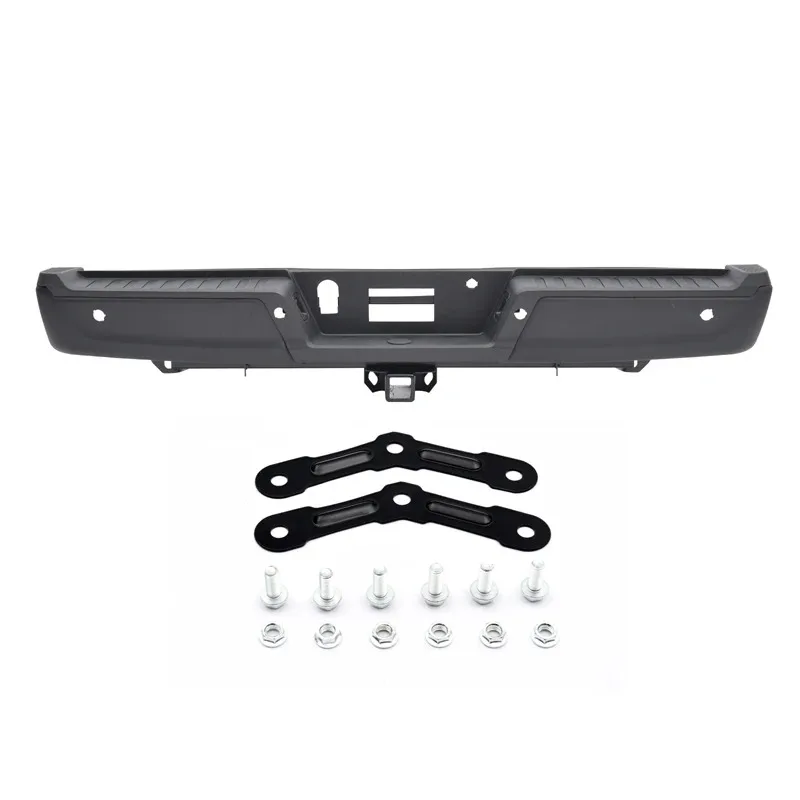 

Black Rear Bumper W/Max Towing W/Active Park W/6 Sensor Holes for F150 2021-2023