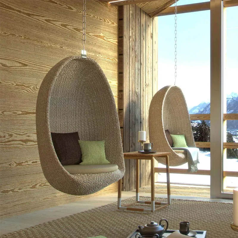 Swing Bird's Nest Hanging Basket Chair Rattan Lounge Chair Garden Hanging Balcony