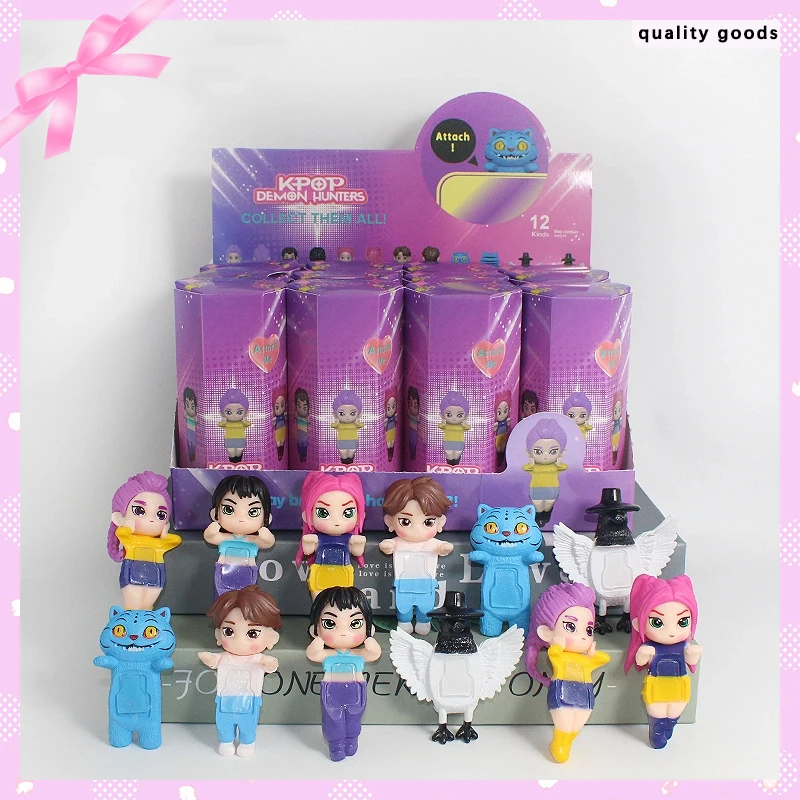 Spot Kpop Devil Hunter Bambole d'azione Bambole modello misterioso carino Adesivi per telefoni cellulari Ornamenti Giocattolo Regali di Natale per bambini