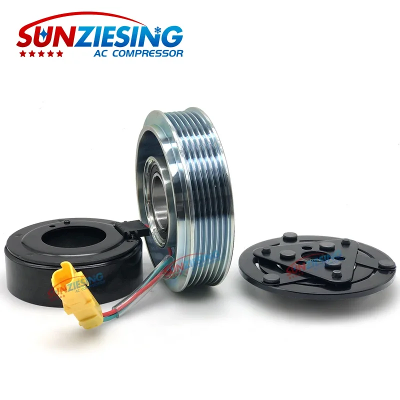 suitable for Peugeot 307 C-Triomphe Automobile Air-Conditioning Compressor Electromagnetic Clutch Assembly Pulley Coil Sucker