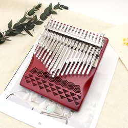 34 Key Kalimba Thumb Piano Chromatic Keys With Portable Case Double-layer Keys Premium Mahogany Mbira Instrument Gifts