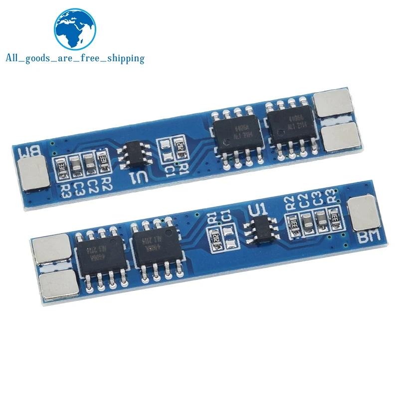1/5 шт. BMS 2S 7,4 В 8,4 В 5A 18650 плата защиты от зарядки литиевой батареи