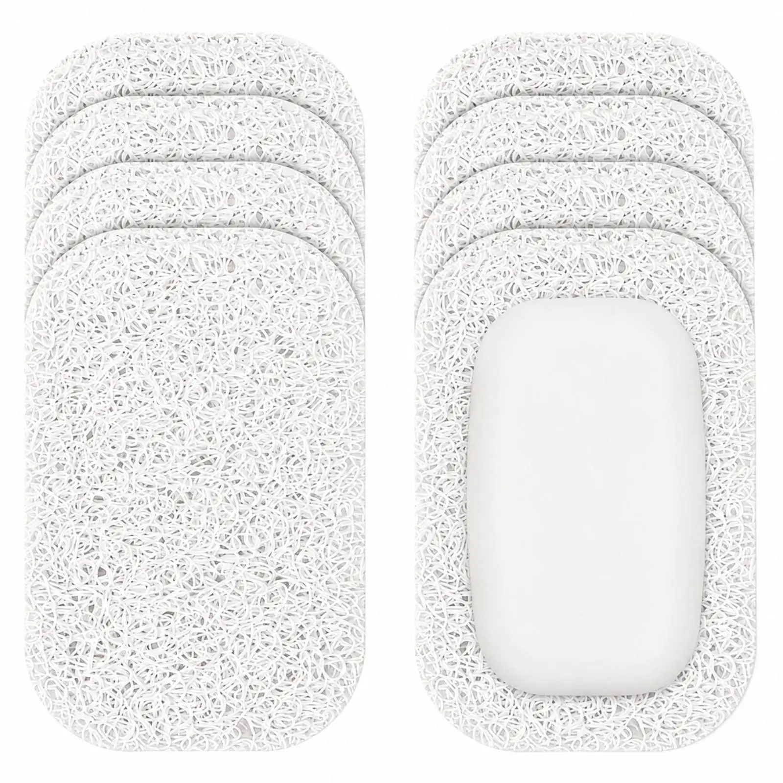 Drainable Soap Pad for Shower Caddy Bathroom Countertop PVC Non Slip Soap Rest Mat