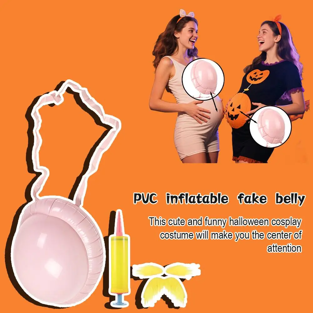 Aufblasbarer schwangerer Bauch, gefälschter Bierbauch, Weihnachten, Weihnachtsmann, Bauch für Halloween, Cosplay, Kleid, Bühnenshow, Rollenspiel-Requisiten