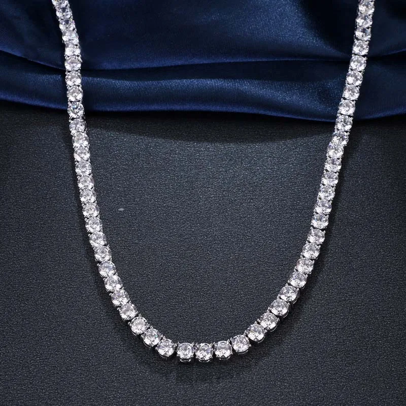 SUGO موضة جديدة فاخرة لامعة تصميم بسيط الهندسة الكاملة مكعب زركونيا القلائد للنساء عشاء مجوهرات اكسسوارات