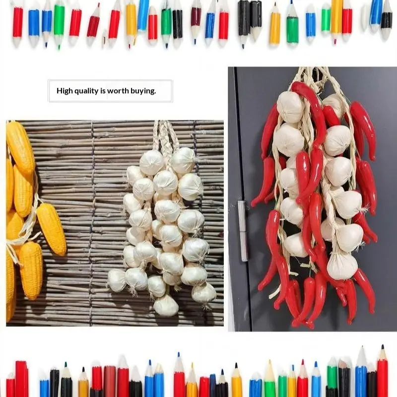 Lebensechte Künstliche Gemüse- und Obst-Strang-Anhänger 1 Bündel Falsches Lebensmittel-Modell für Küchen-Display Fotografie-Requisiten Dekoration – Detail 15