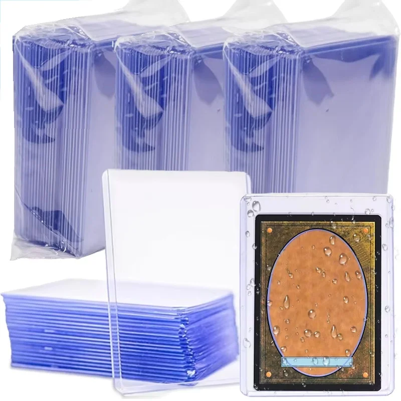 1-10Pcs Sports Card Holder Hard Plastic Card Sleeves Top Loading Clear Protector For Trading Card Protection Card Sleeves Holder