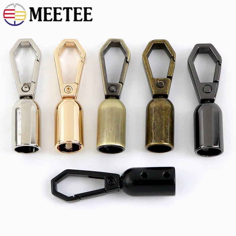 

2-20Pcs Meetee Metal Buckle Bag Clip Clasp Tassel Cap Lock Handbag Strap End Stopper Connect Snap Hook DIY Hardware Accessories